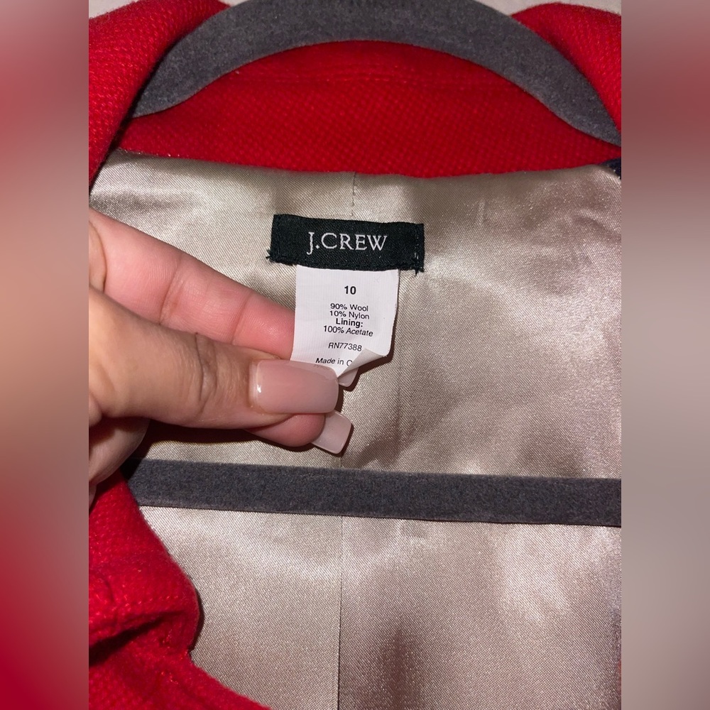 J. Crew Wool blend double breasted Peacoat - Picture 3 of 5